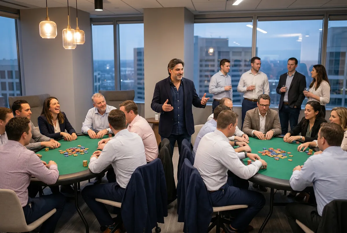 Animation poker en entreprise — team-building